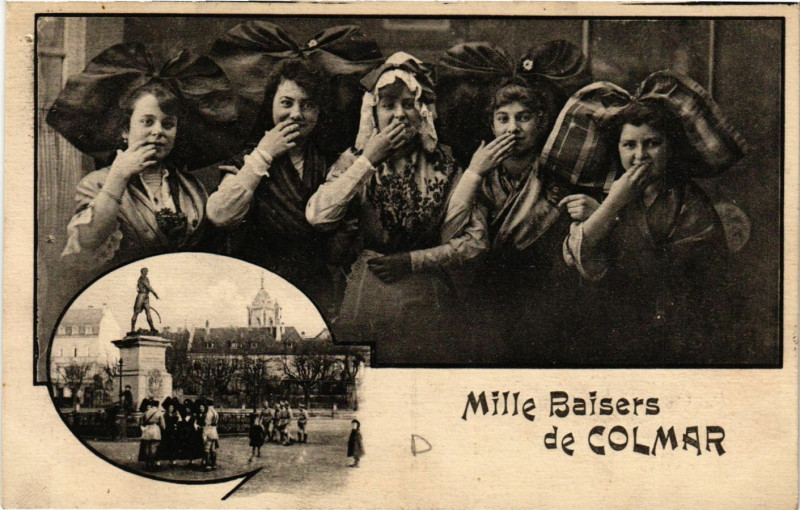 Carte postale ancienne Mille Baisers de Colmar à Colmar