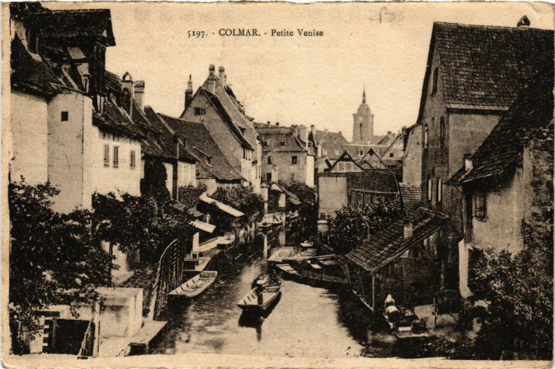 Carte postale ancienne Colmar - Petite Venise à Colmar