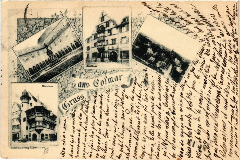 Carte postale ancienne Gruss aus Colmar à Colmar