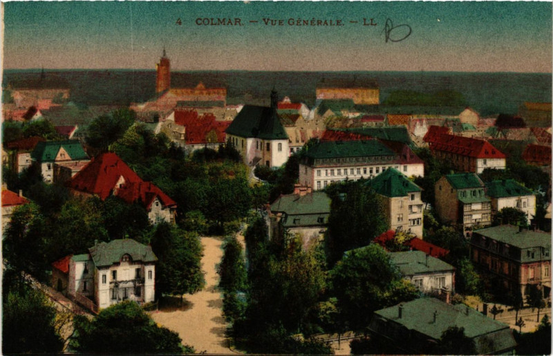 Carte postale ancienne Colmar - Vue Générale à Colmar