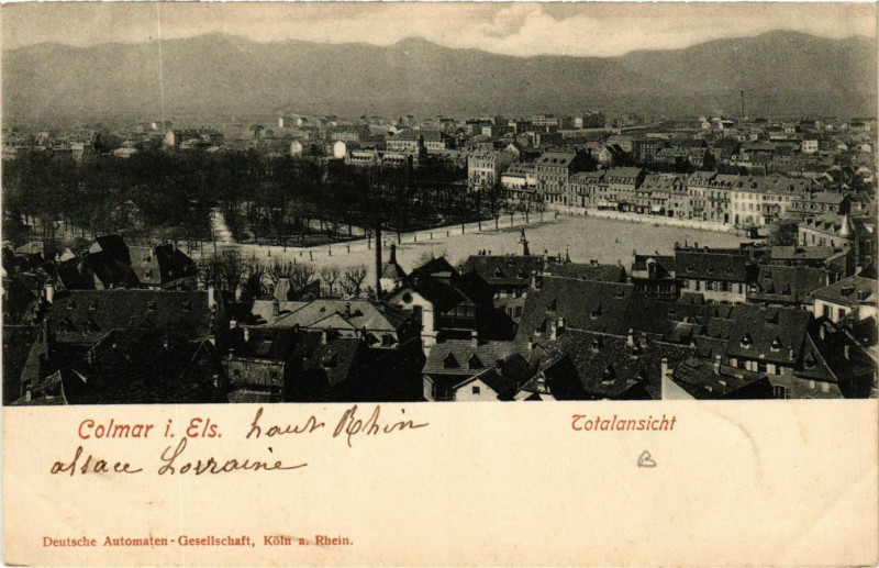 Carte postale ancienne Colmar i. Els. Totalansicht à Colmar