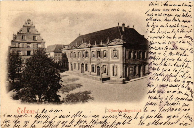Carte postale ancienne Colmar - Oberlandsgericht à Colmar