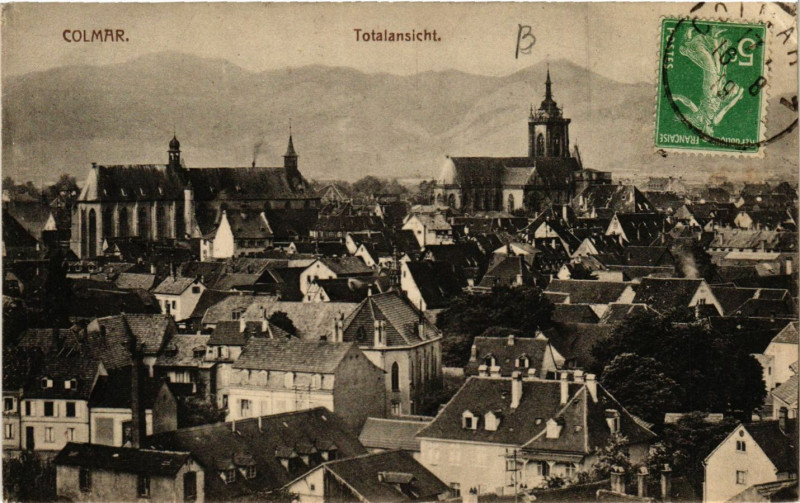 Carte postale ancienne Colmar - Totalansicht à Colmar