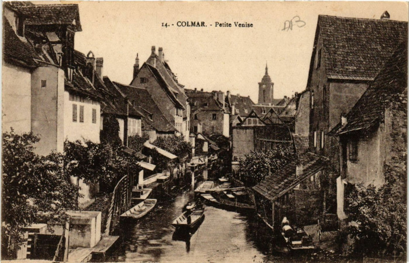 Carte postale ancienne Colmar - Petite Venise à Colmar