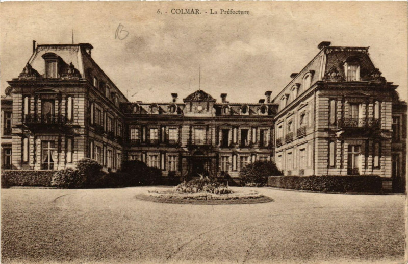 Carte postale ancienne Colmar - La Préfecture à Colmar