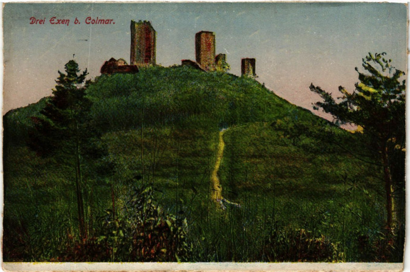 Carte postale ancienne Drei Exen b. Colmar à Colmar