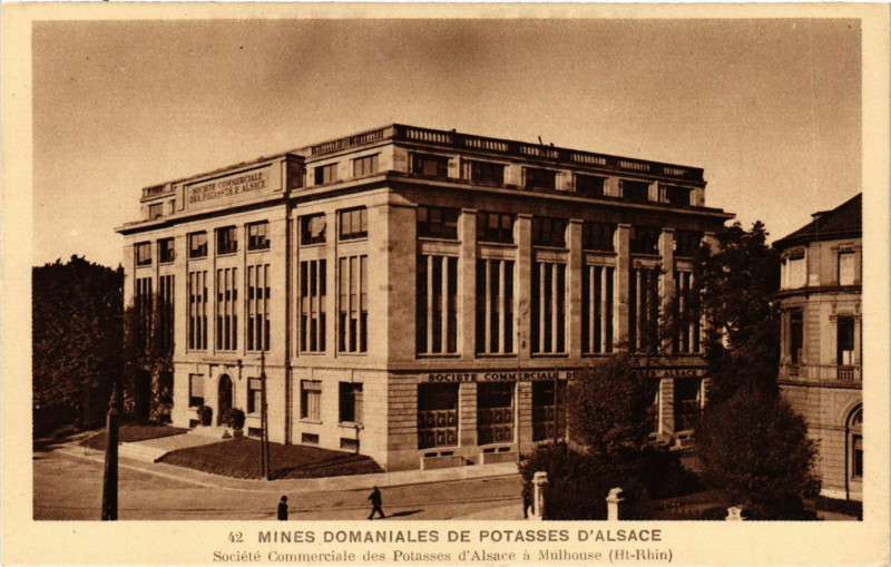 Carte postale ancienne Mines Domaniales de Potasses d'Alsace Société Commerciale des