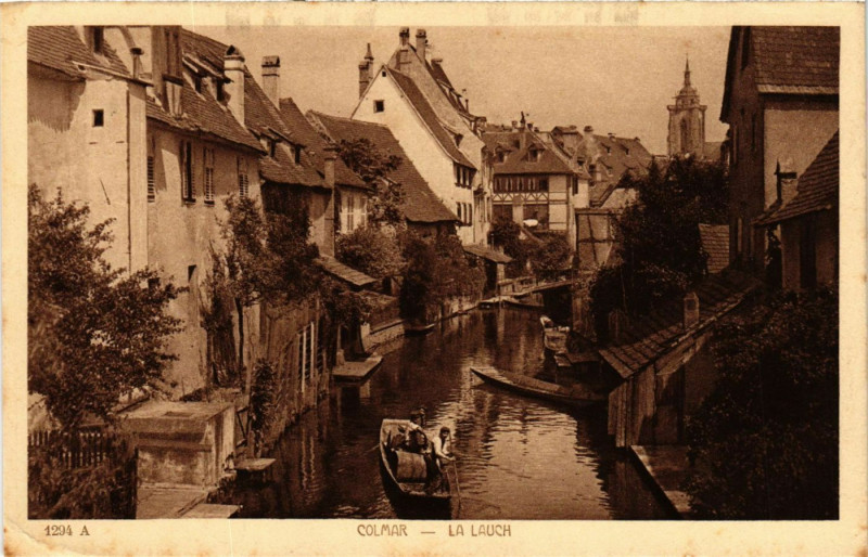 Carte postale ancienne Colmar - La Lauch à Colmar