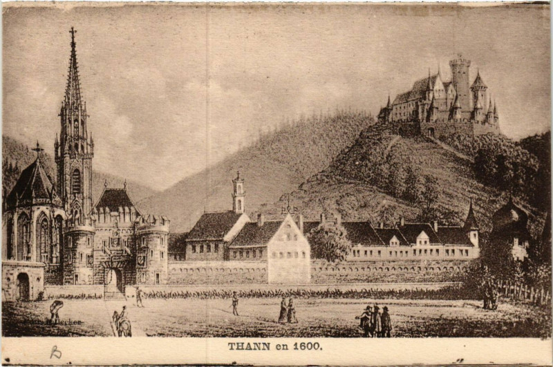 Carte postale ancienne Thann en 1600 à Thann