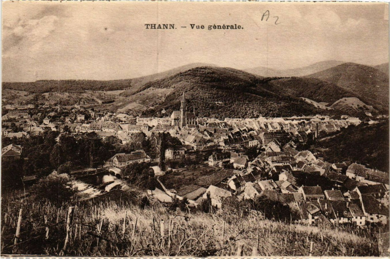 Carte postale ancienne Thann - Vue générale à Thann