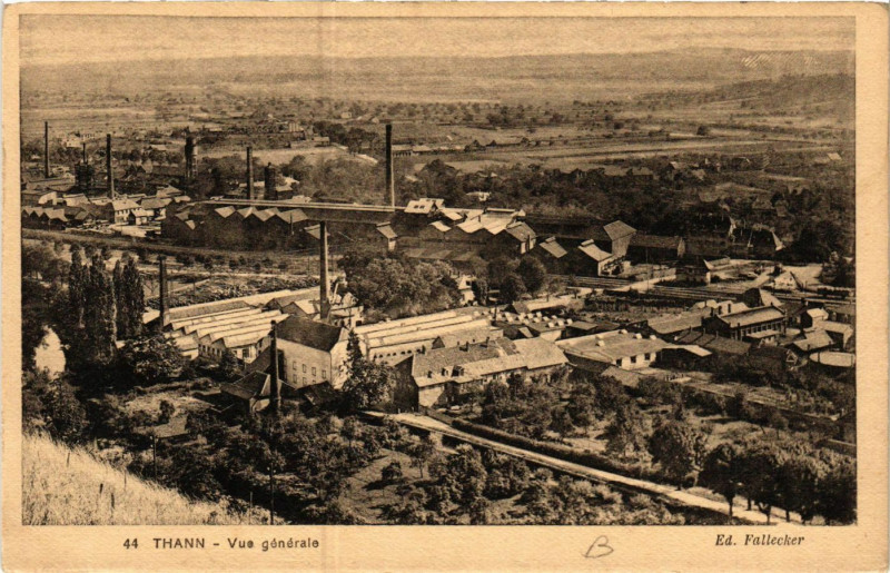 Carte postale ancienne Thann - Vue générale à Thann
