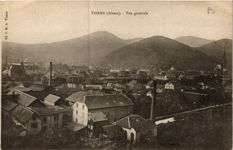 Carte postale ancienne Thann - Vue générale à Thann