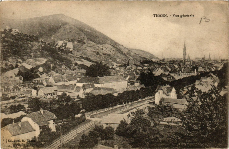 Carte postale ancienne Thann - Vue générale à Thann