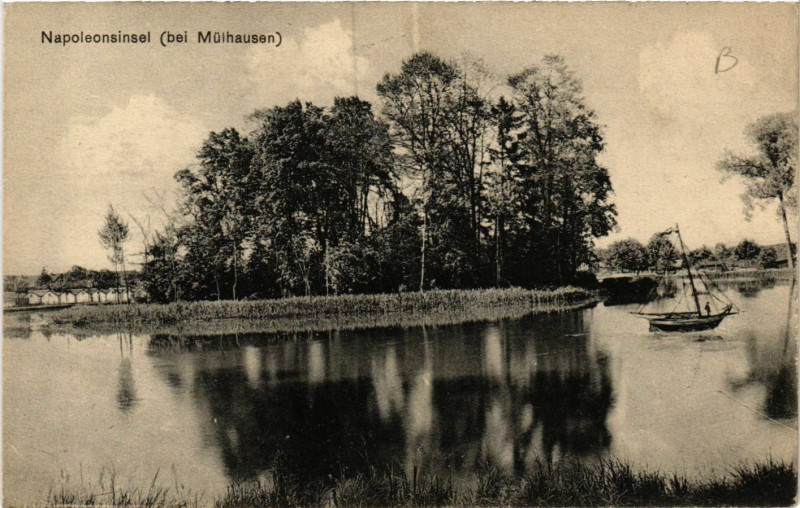 Carte postale ancienne Napoleonsinsel (bei Mölhausen)