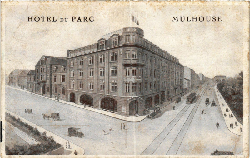 Carte postale ancienne Hotel du Parc - Mulhouse à Mulhouse