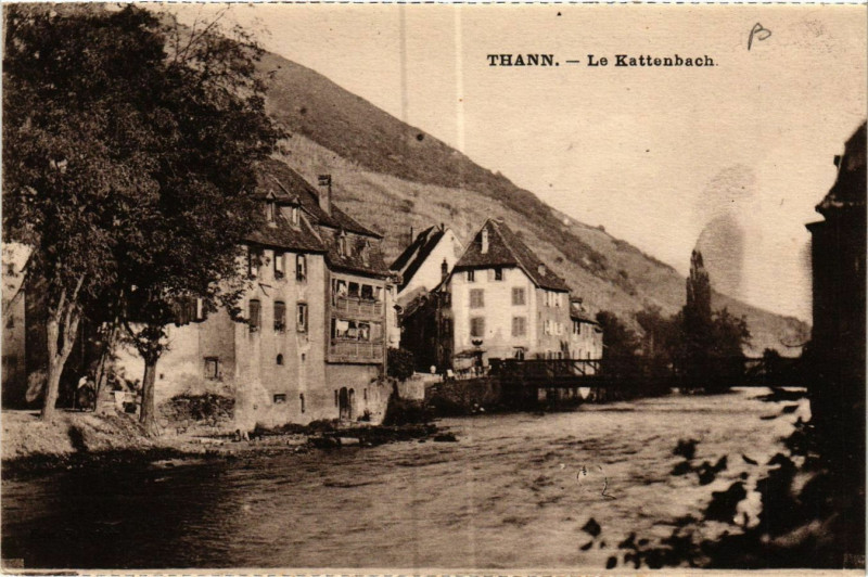 Carte postale ancienne Thann - Le Kattenbach à Thann