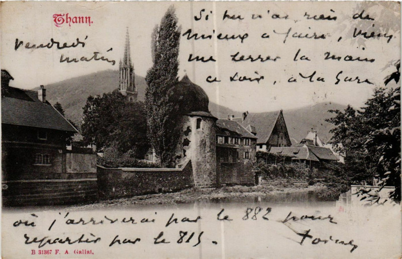 Carte postale ancienne Thann à Thann