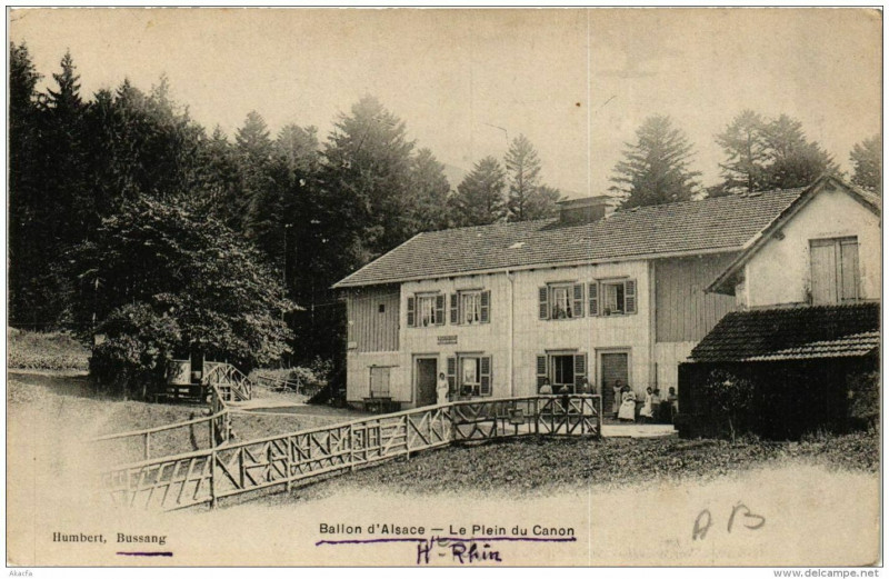 Carte postale ancienne Ballon d'Alsace Le Plein du Canon