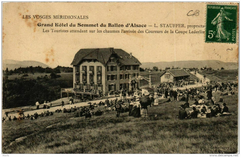 Carte postale ancienne Grand Hotel du Sommet du Ballon d'Alsace