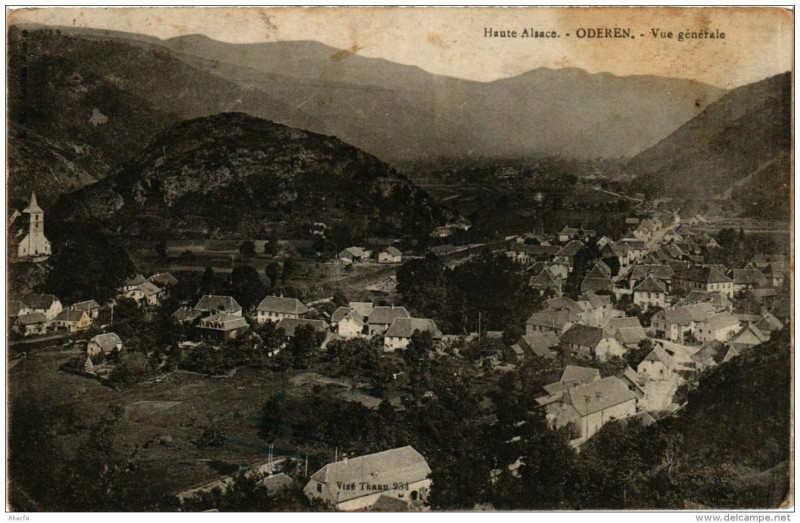 Carte postale ancienne Oderen Vue generale