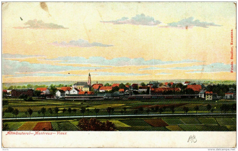 Carte postale ancienne Altmünsterol Montreux - Vieux