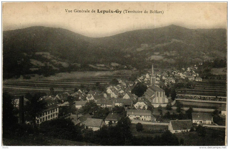 Carte postale ancienne Vue Generale de Lepuix-Gy à Lepuix