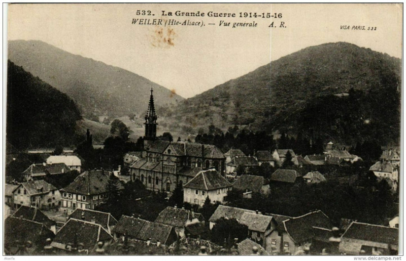 Carte postale ancienne Weiler Vue generale