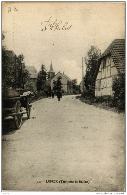 Carte postale ancienne Lepuix à Lepuix