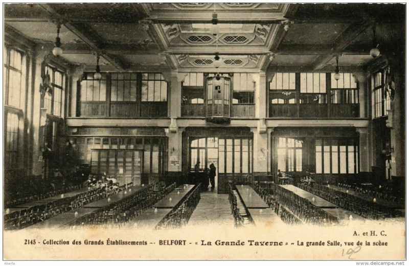 Carte postale ancienne Belfort La Grande Taverne à Belfort