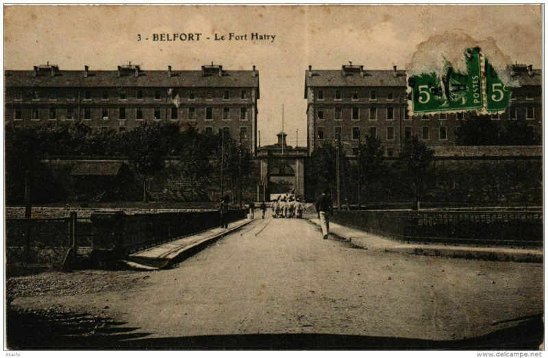 Carte postale ancienne Belfort Le Fort Hatry à Belfort
