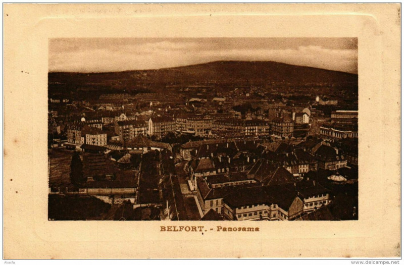 Carte postale ancienne Belfort Panorama à Belfort