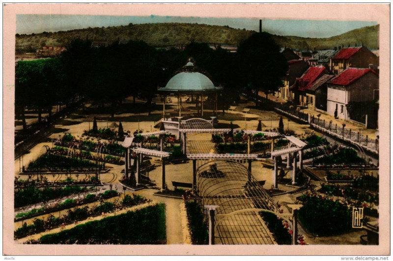 Carte postale ancienne Belfort La Roseraie à Belfort