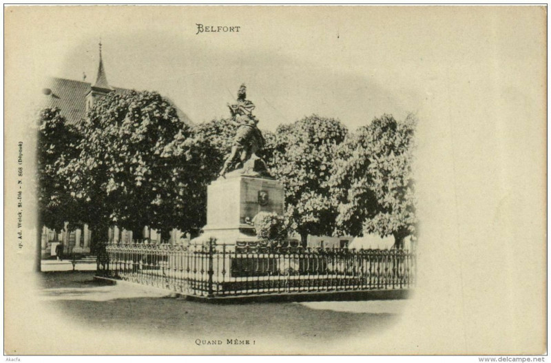 Carte postale ancienne Belfort Quand méme à Belfort