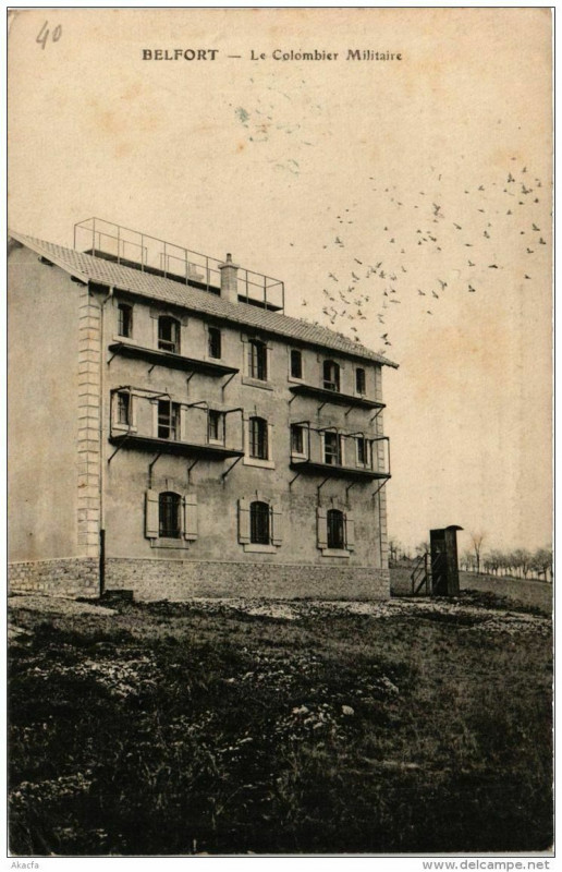 Carte postale ancienne Belfort Le Colombier Militaire à Belfort