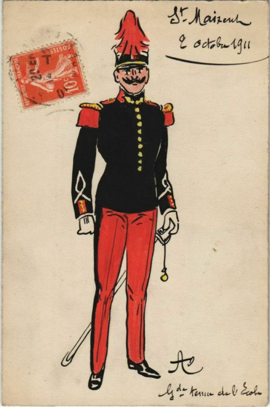 Carte postale ancienne Military - Soldier Type