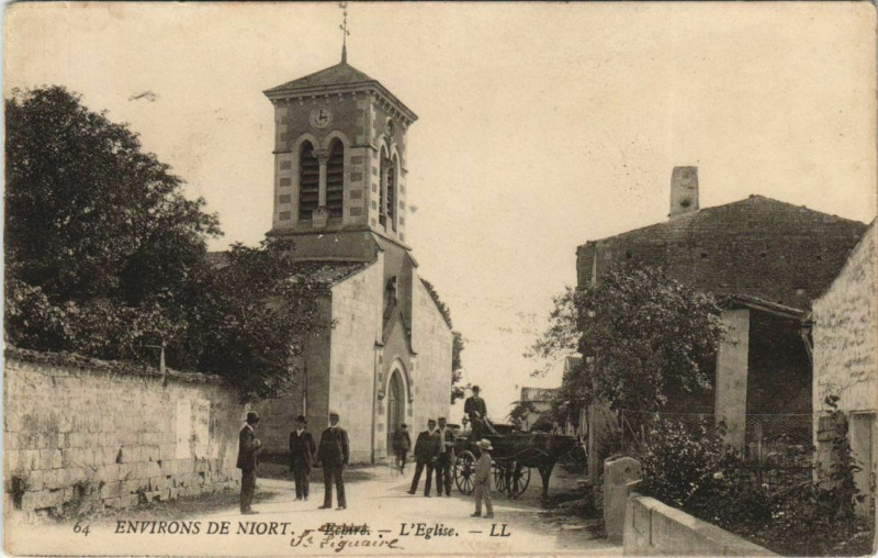 Carte postale ancienne Saint-Liguaire L'Eglise - Environs de Niort à Niort