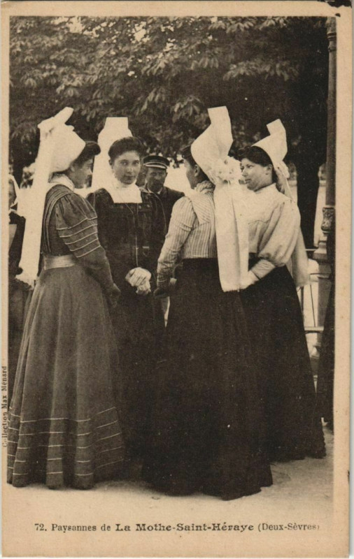 Carte postale ancienne La Mothe-Saint-Heray Paysannes - Types - Folklore