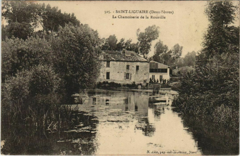 Carte postale ancienne Saint-Liguaire La Chamoiserie de la Roussille