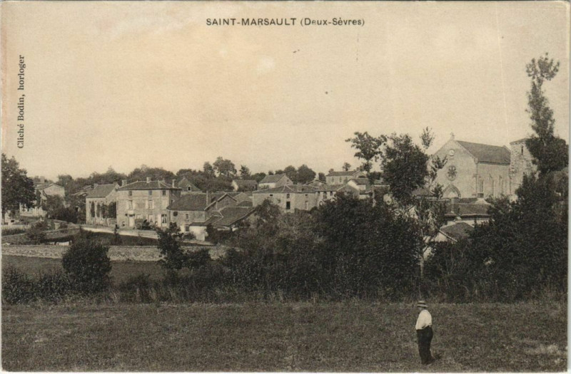 Carte postale ancienne Saint-Marsault Vue Generale