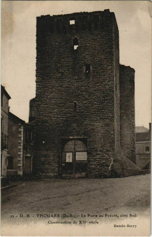 Carte postale ancienne Thouars La Porte au Prevot - Cote Sud à Thouars