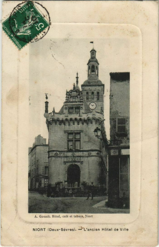 Carte postale ancienne Niort L'Ancien Hotel de Ville à Niort