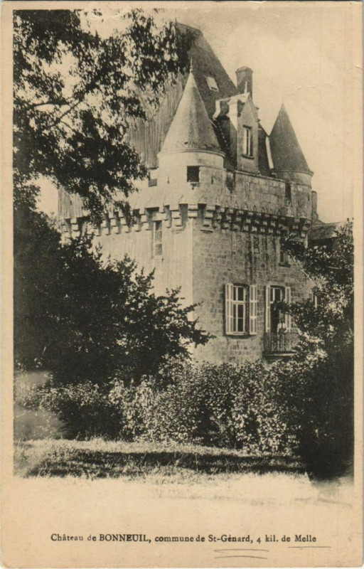 Carte postale ancienne Saint-Genard Chateau de Bonneuil