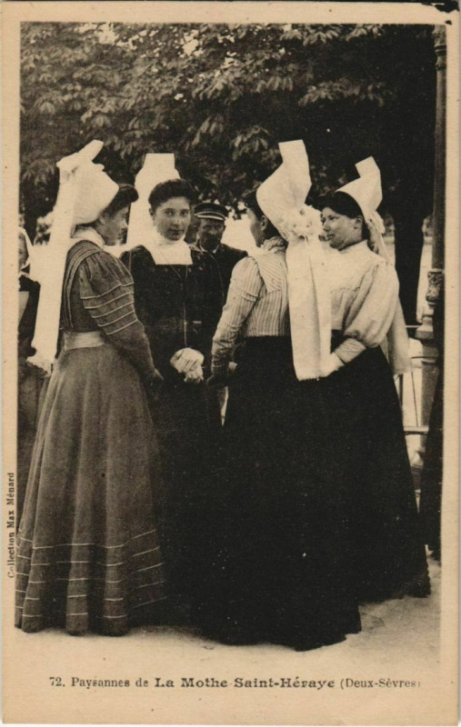 Carte postale ancienne La Mothe-Saint-Heray Paysannes - Types - Folklore