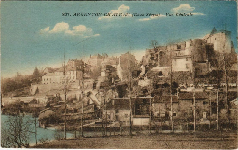 Carte postale ancienne Argenton-Chateau Vue Generale