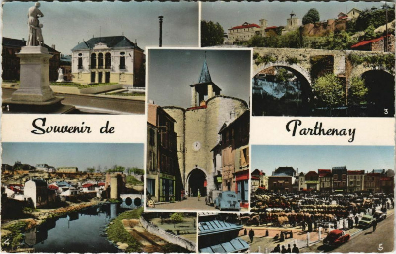 Carte postale ancienne Parthenay Scenes à Parthenay