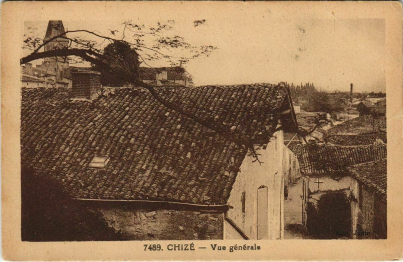 Carte postale ancienne Chize Vue Generale