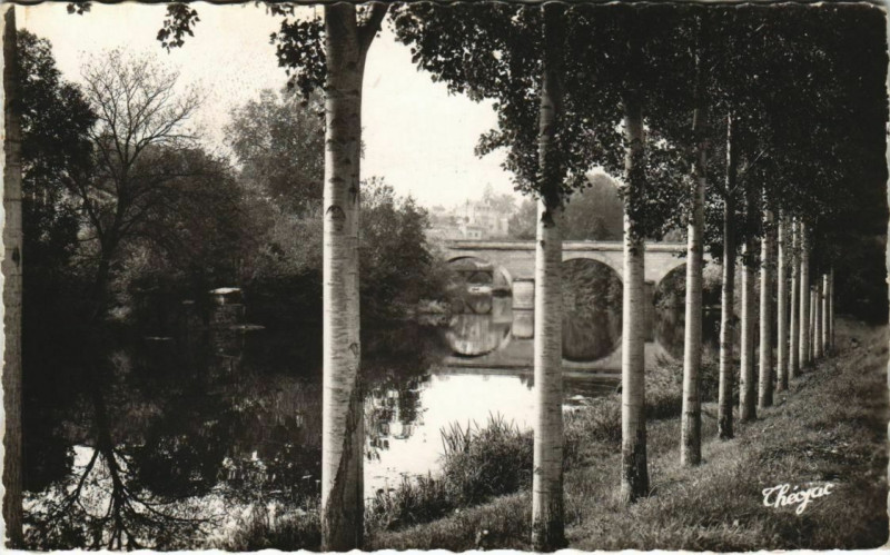 Carte postale ancienne Thouars Les Bords du Thouet à Thouars