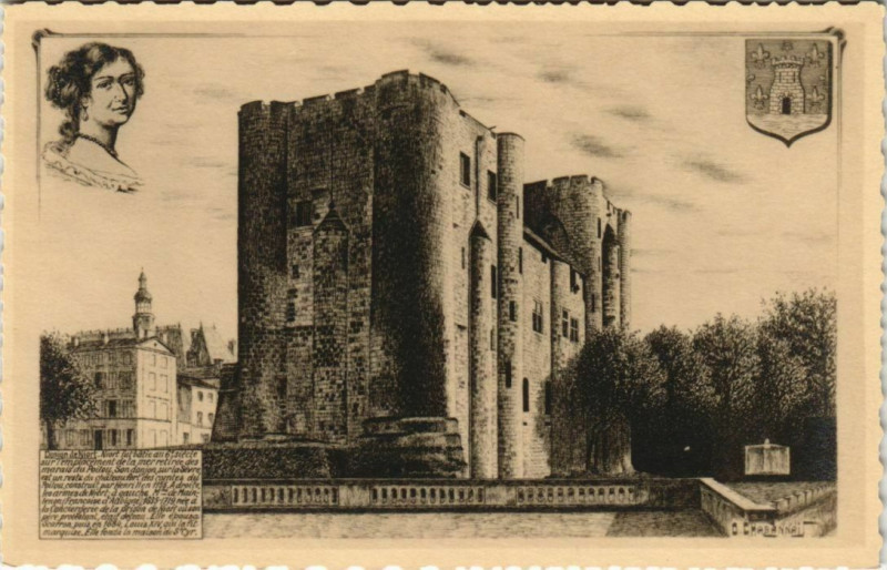 Carte postale ancienne Niort Donjon de Niort à Niort