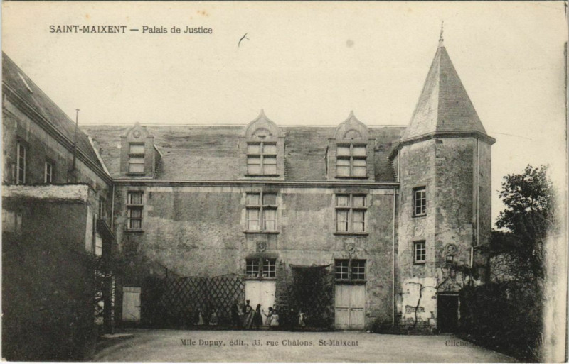 Carte postale ancienne Saint-Maixent-l'Ecole Palais de Justice