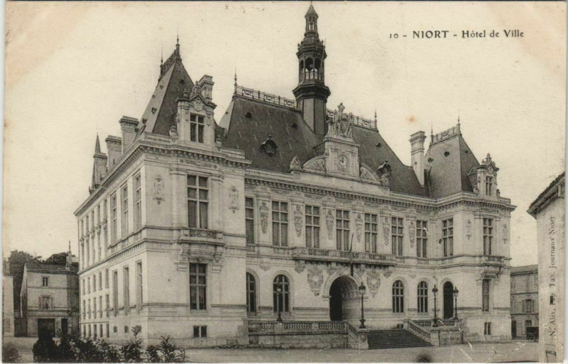 Carte postale ancienne Niort Hotel de Ville à Niort